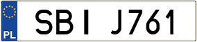 Trailer License Plate